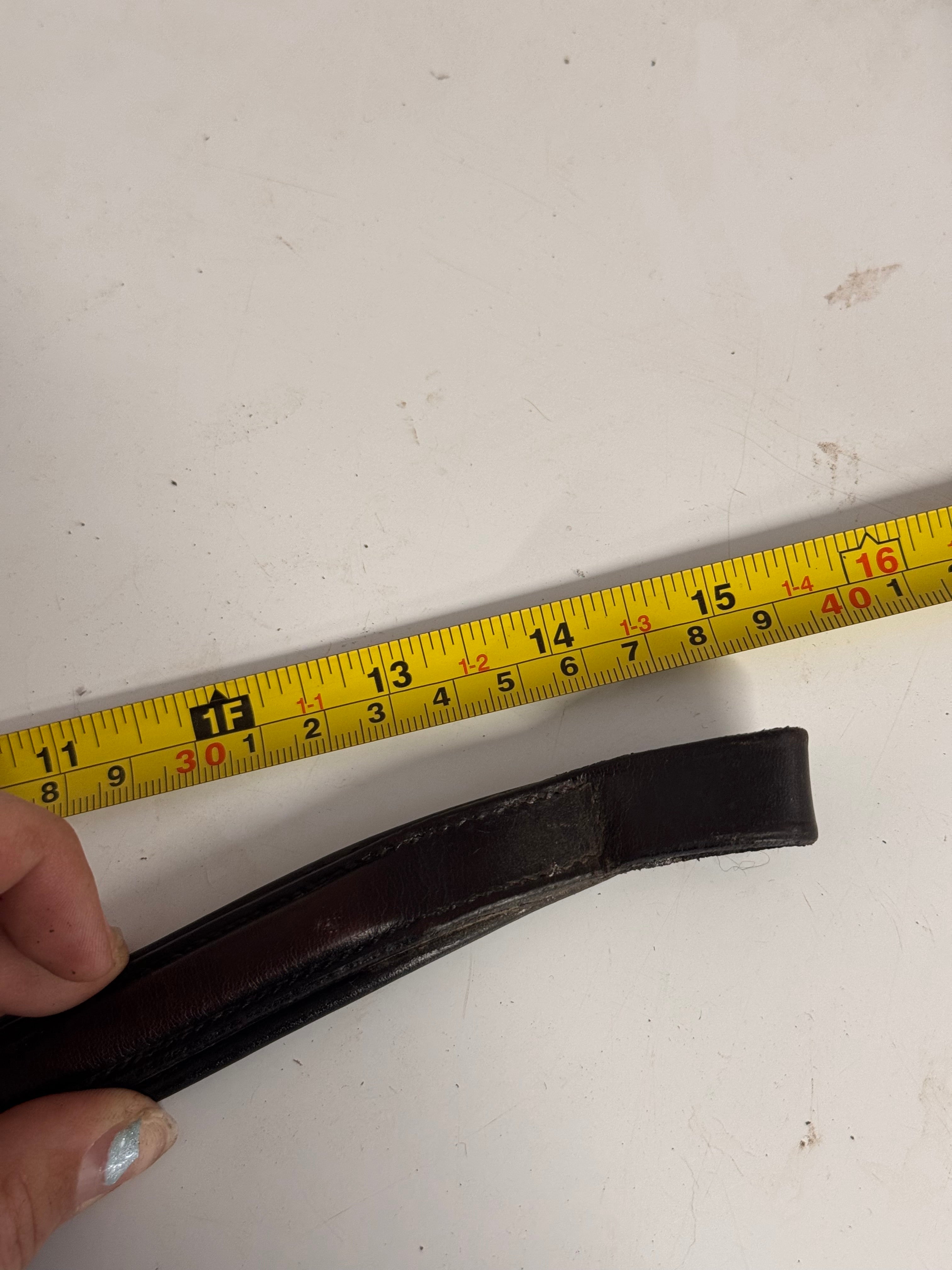 Brown leather brow band