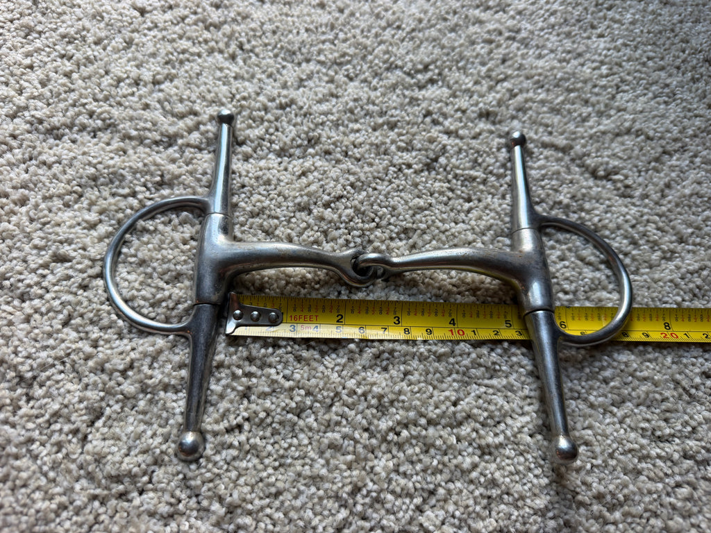 5” full cheek curved snaffle bit