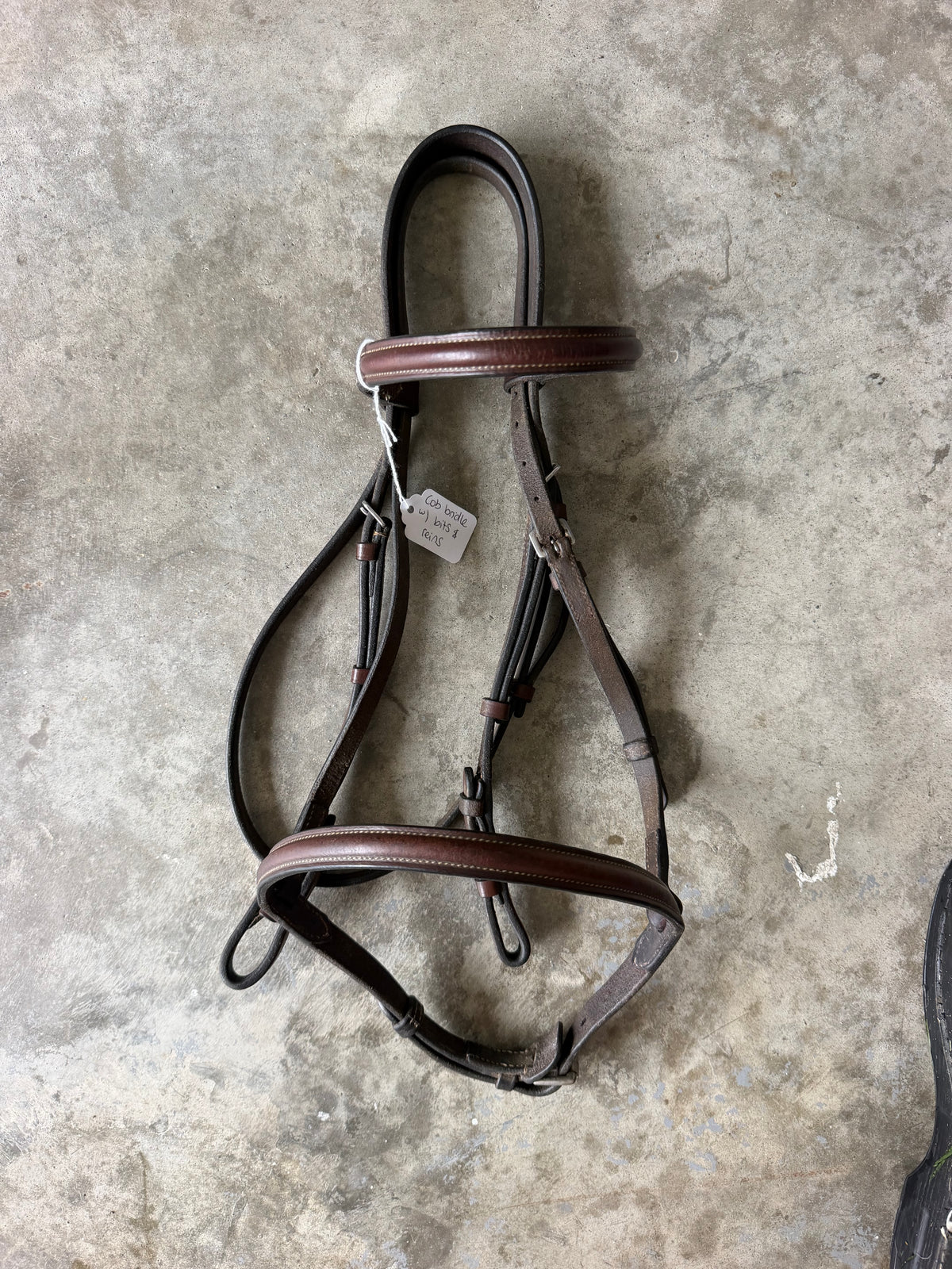 Snaffle bridle Cob brown leather