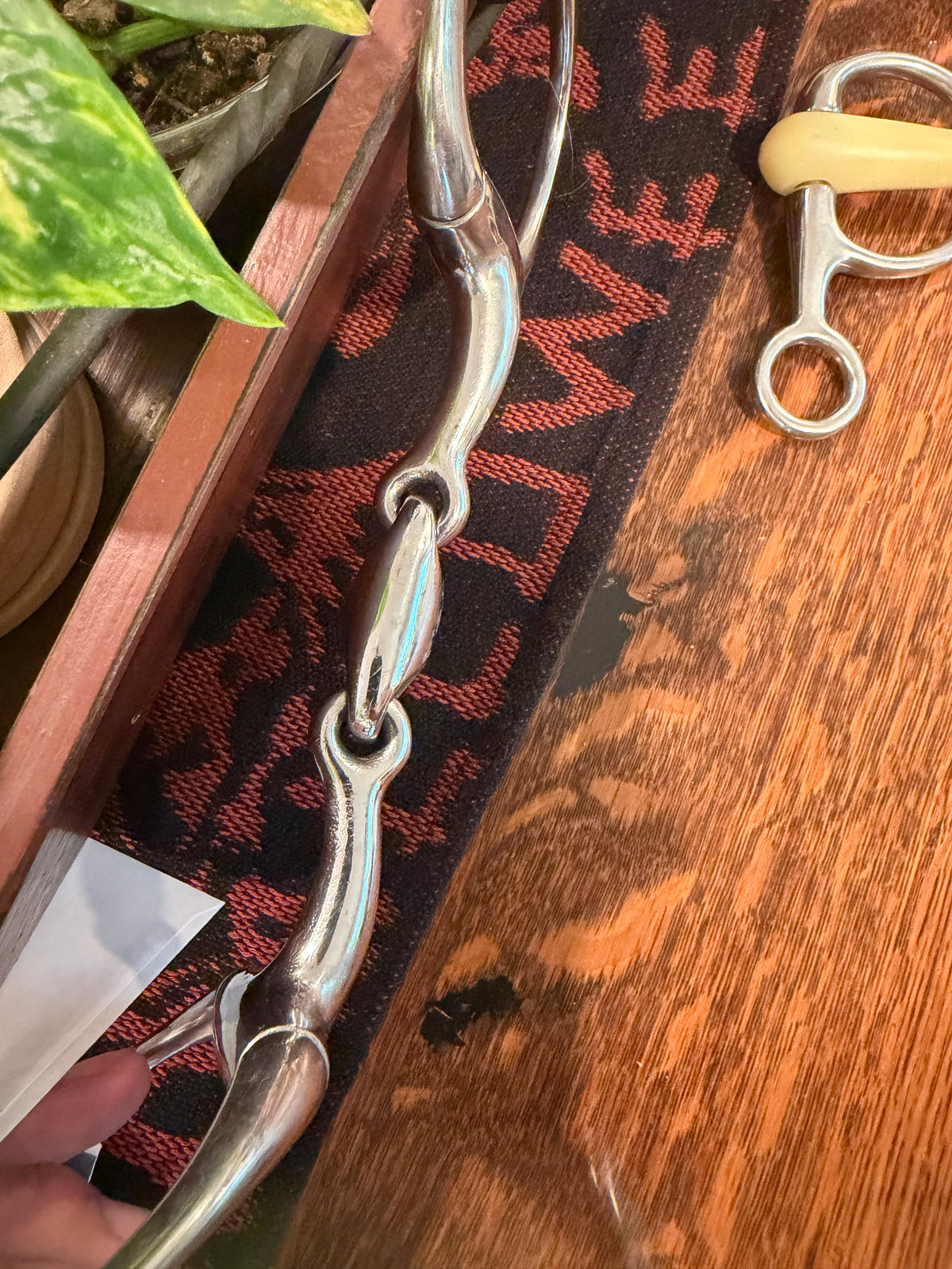 5” lozenge Eggbutt snaffle bit