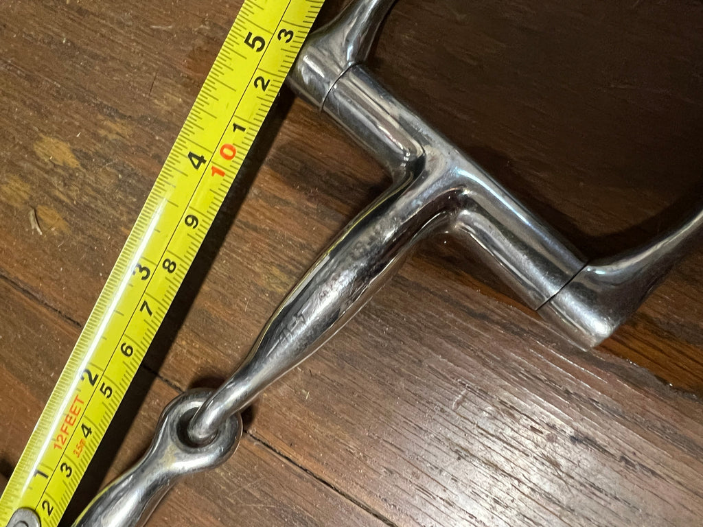 4.5" Korsteel pony Dee ring snaffle curved