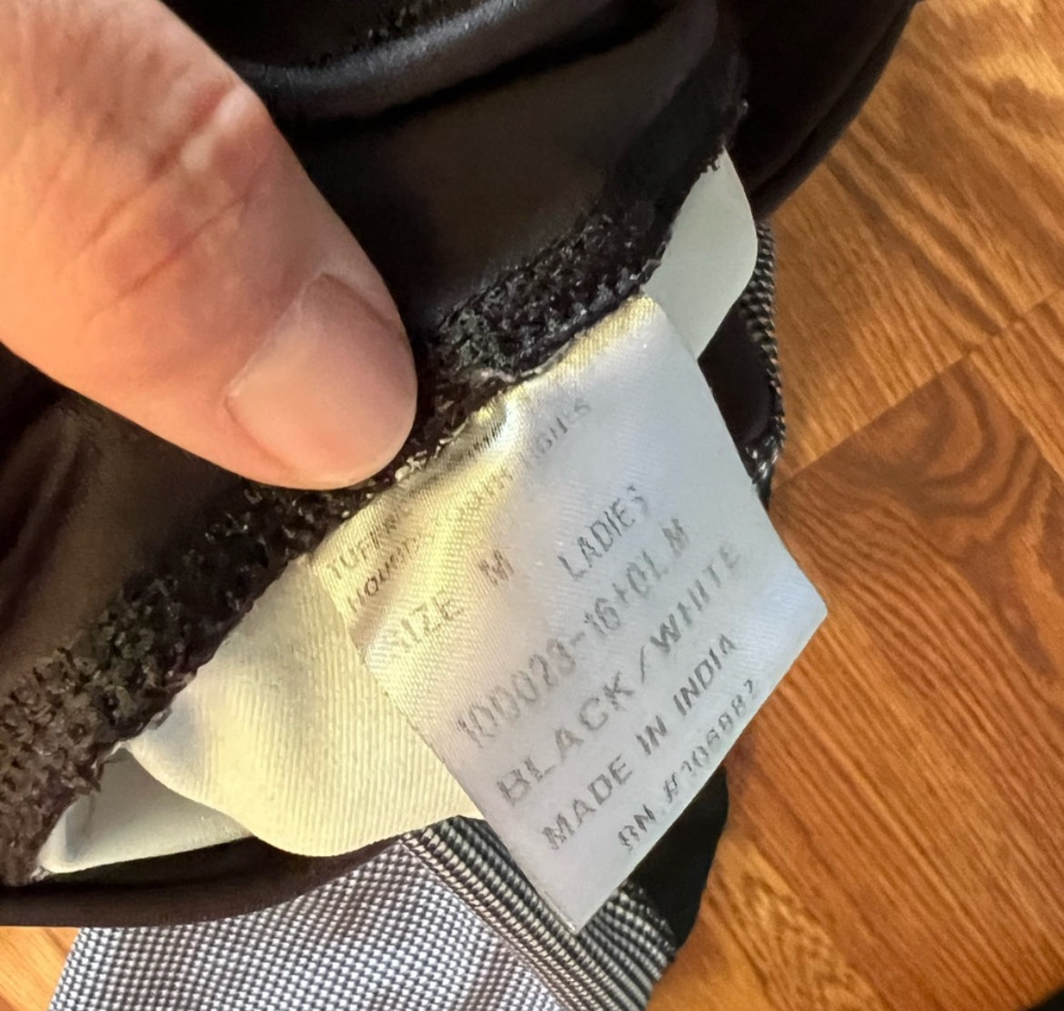 Tuffrider tights ladies medium houndstooth