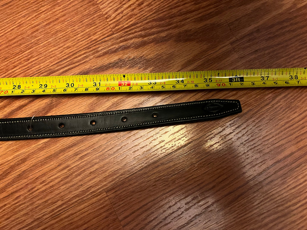 Edgewood leather show belt Black