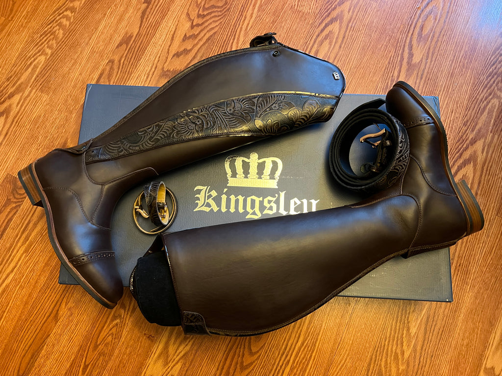 Kingsley Brown dress boots 39, full calf