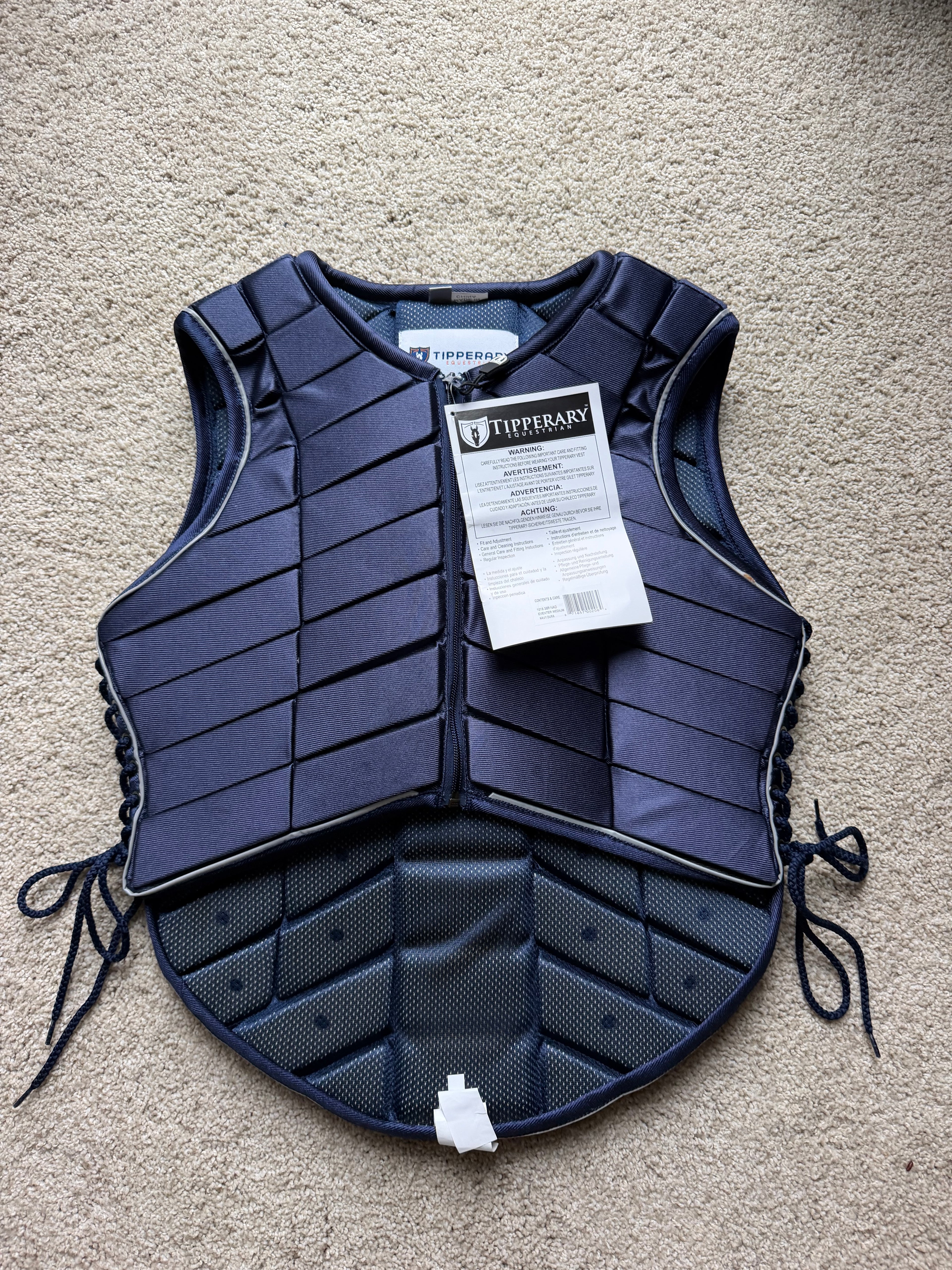 Tipperary eventing vest 38/M navy new