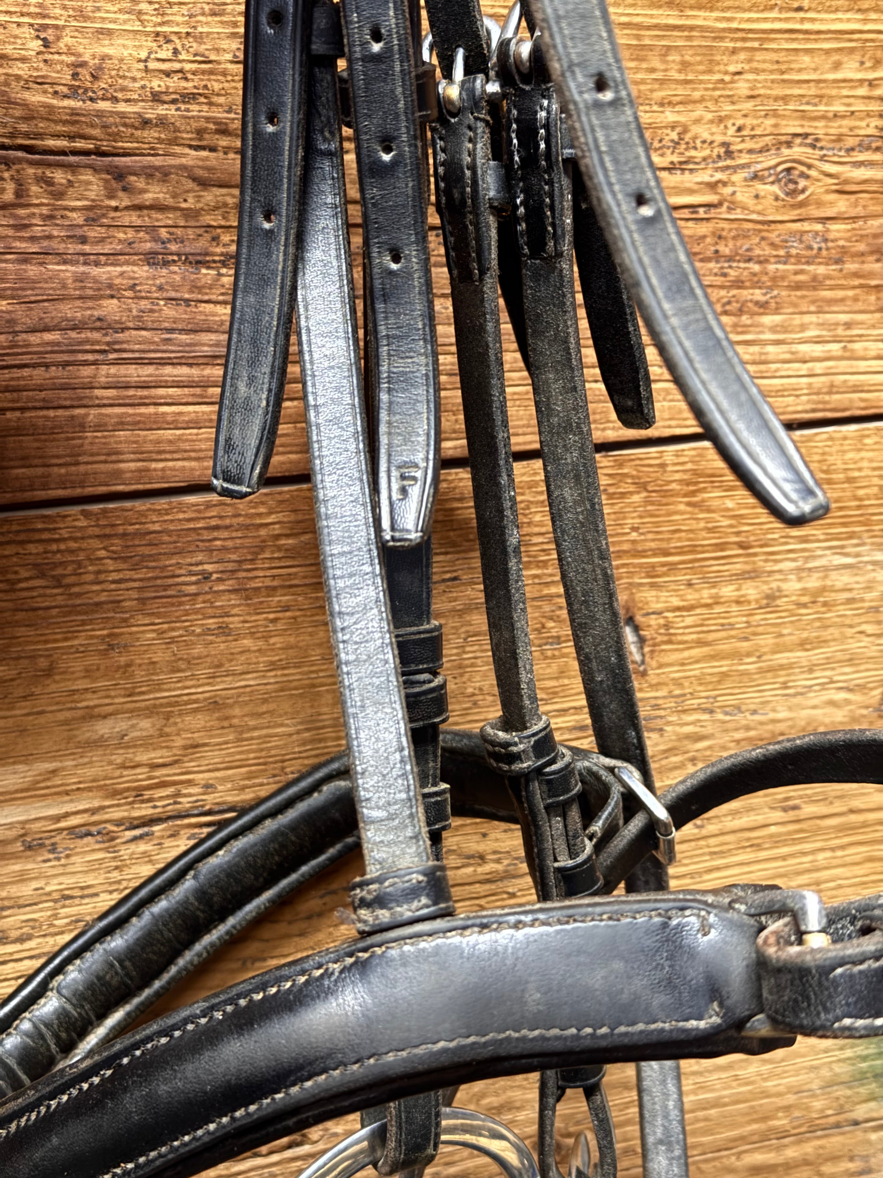 Black dressage bridle FULL