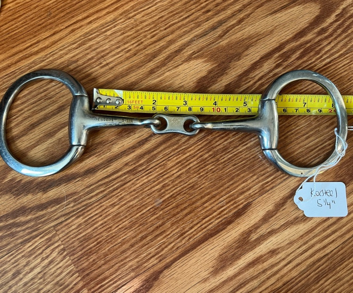 5.25" Korsteel eggbutt french link snaffle