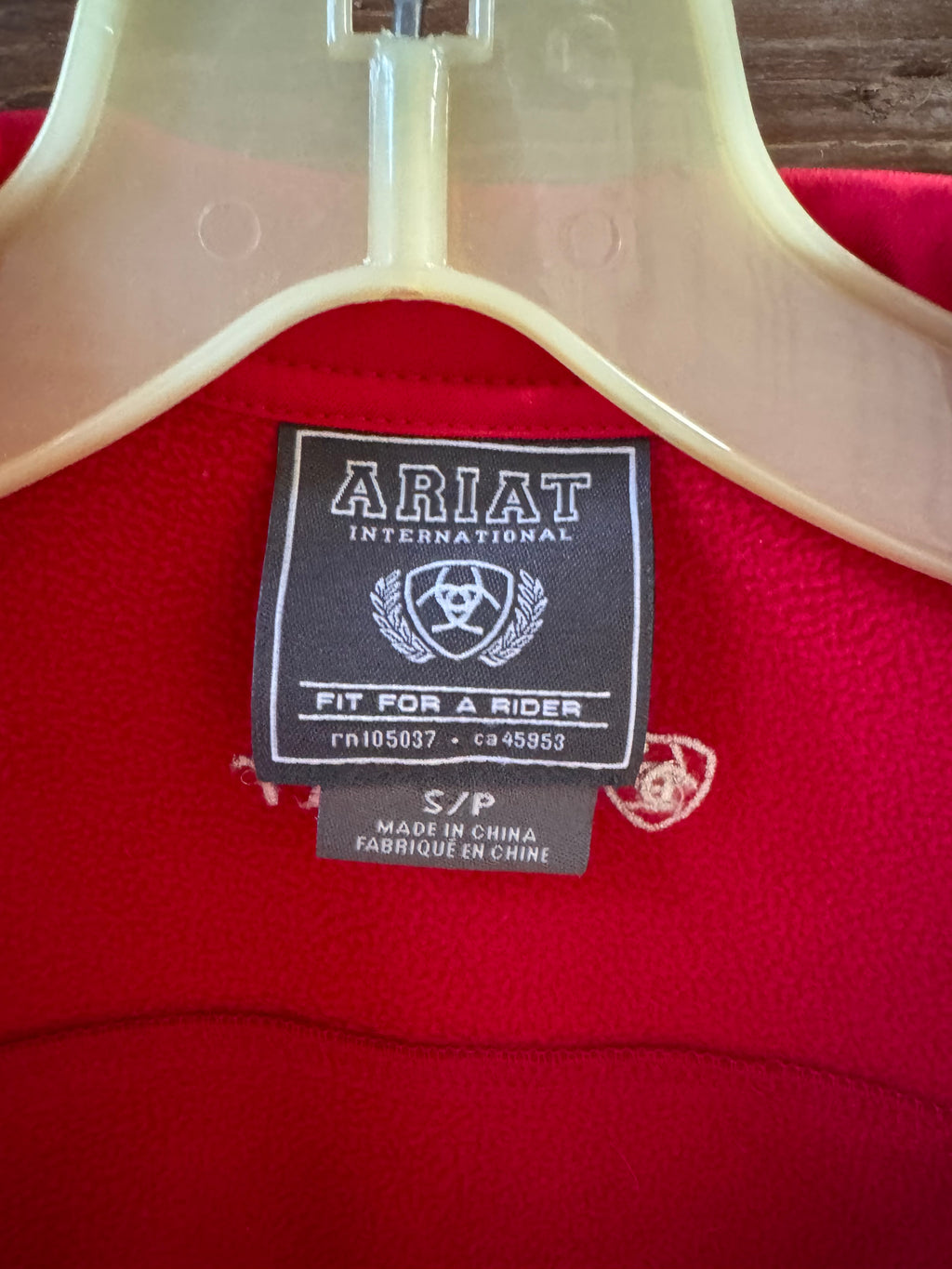 Ariat small red jacket