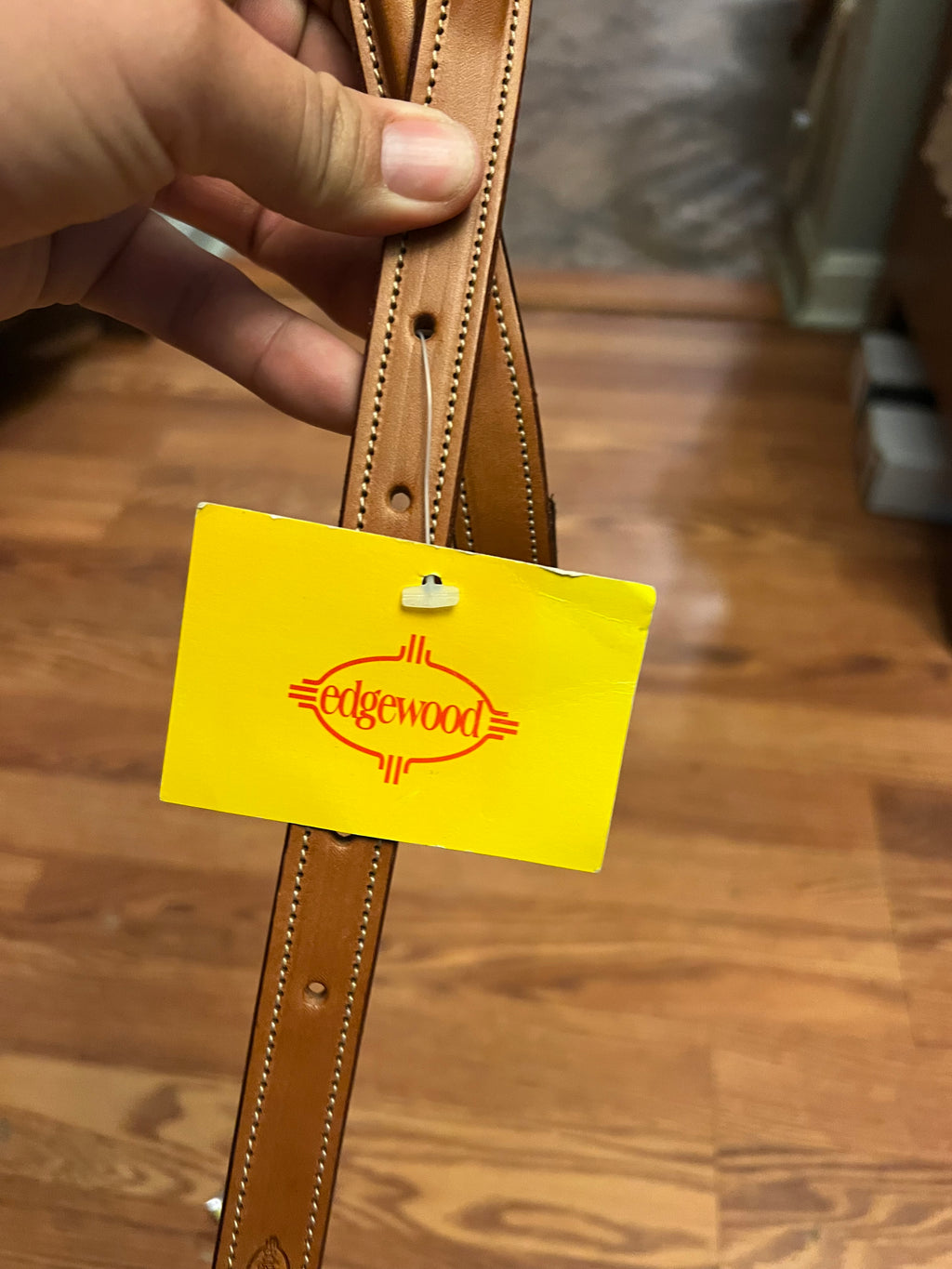 Edgewood leather show belt