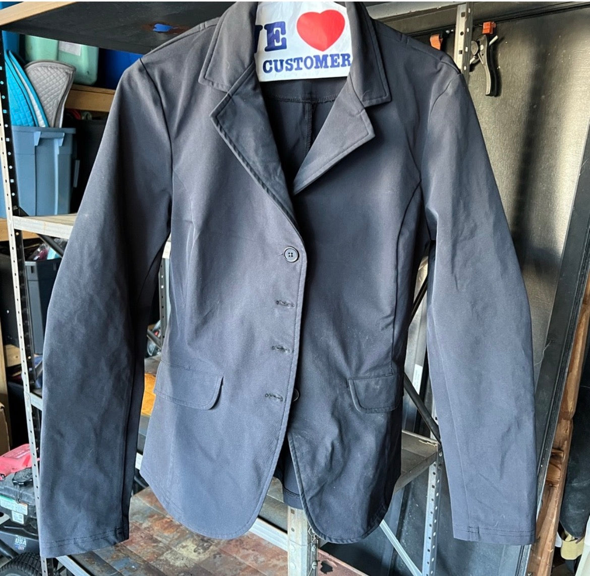 Ovation ladies 10 black show coat