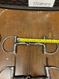 4.5" Korsteel pony Dee ring snaffle curved