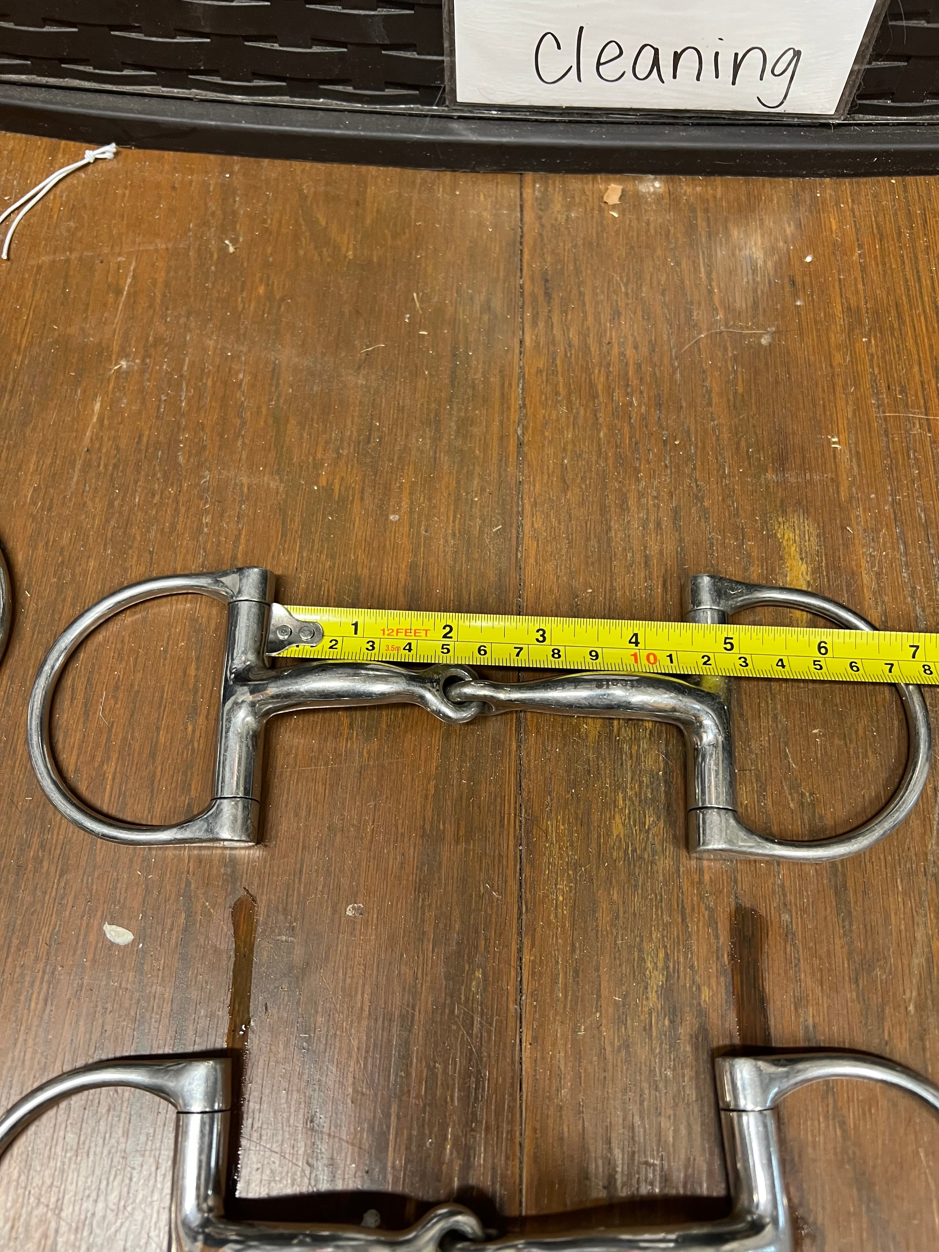 4.5" Korsteel pony Dee ring snaffle curved