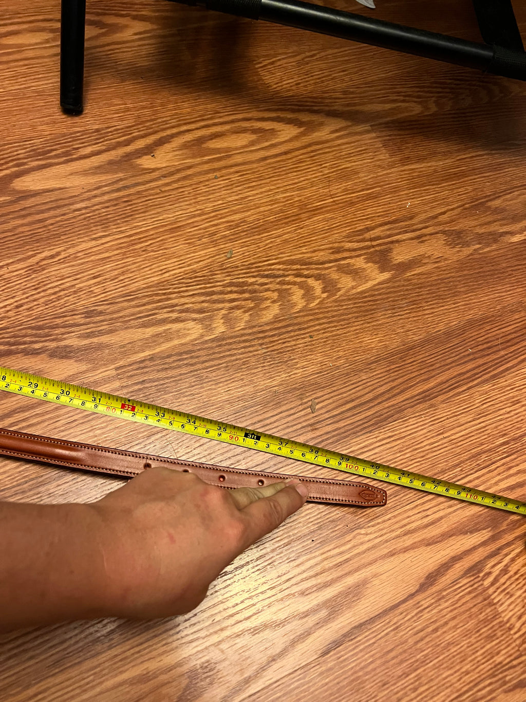 Edgewood leather show belt