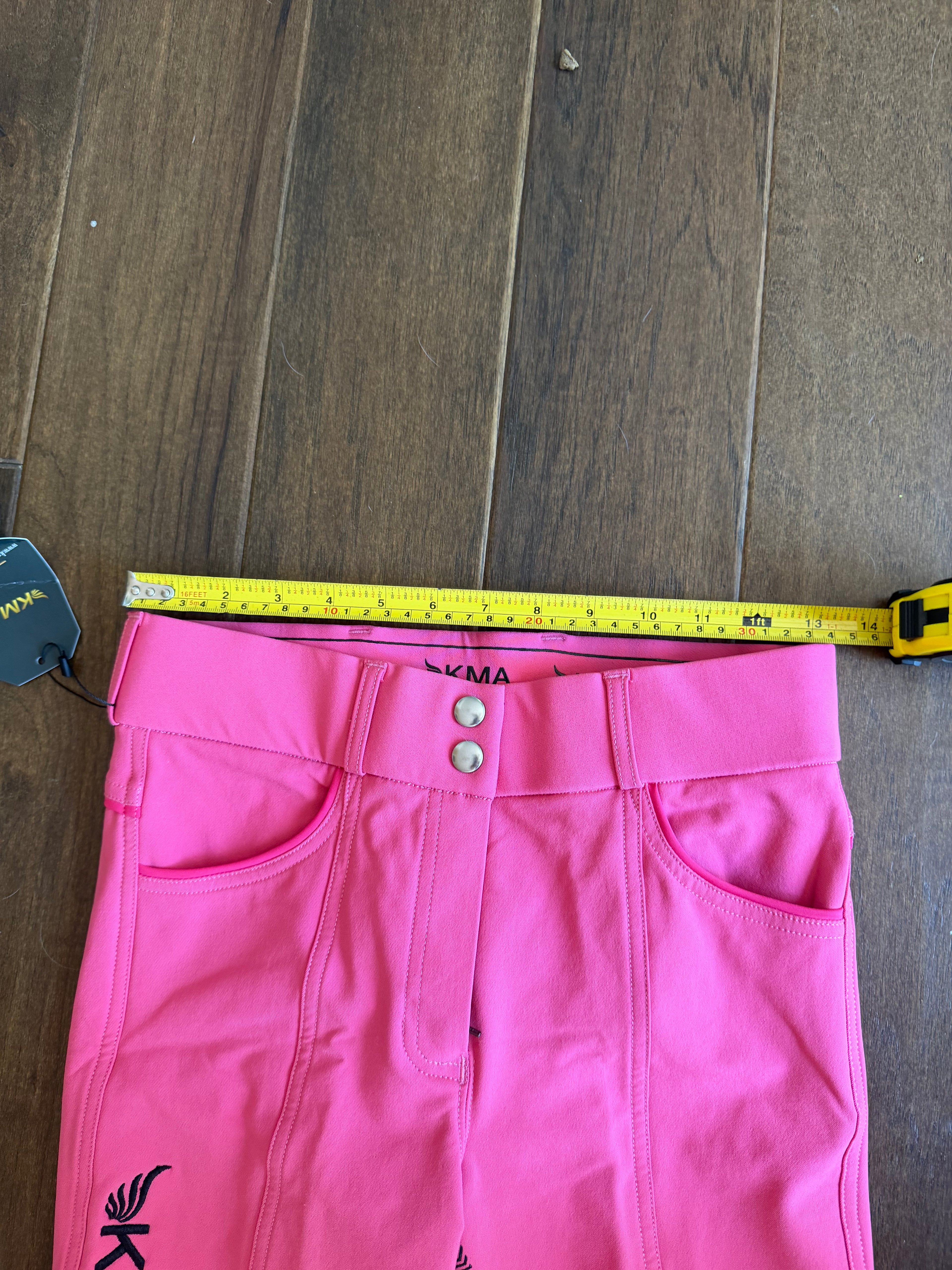 KMA full seat grip breeches - pink 28