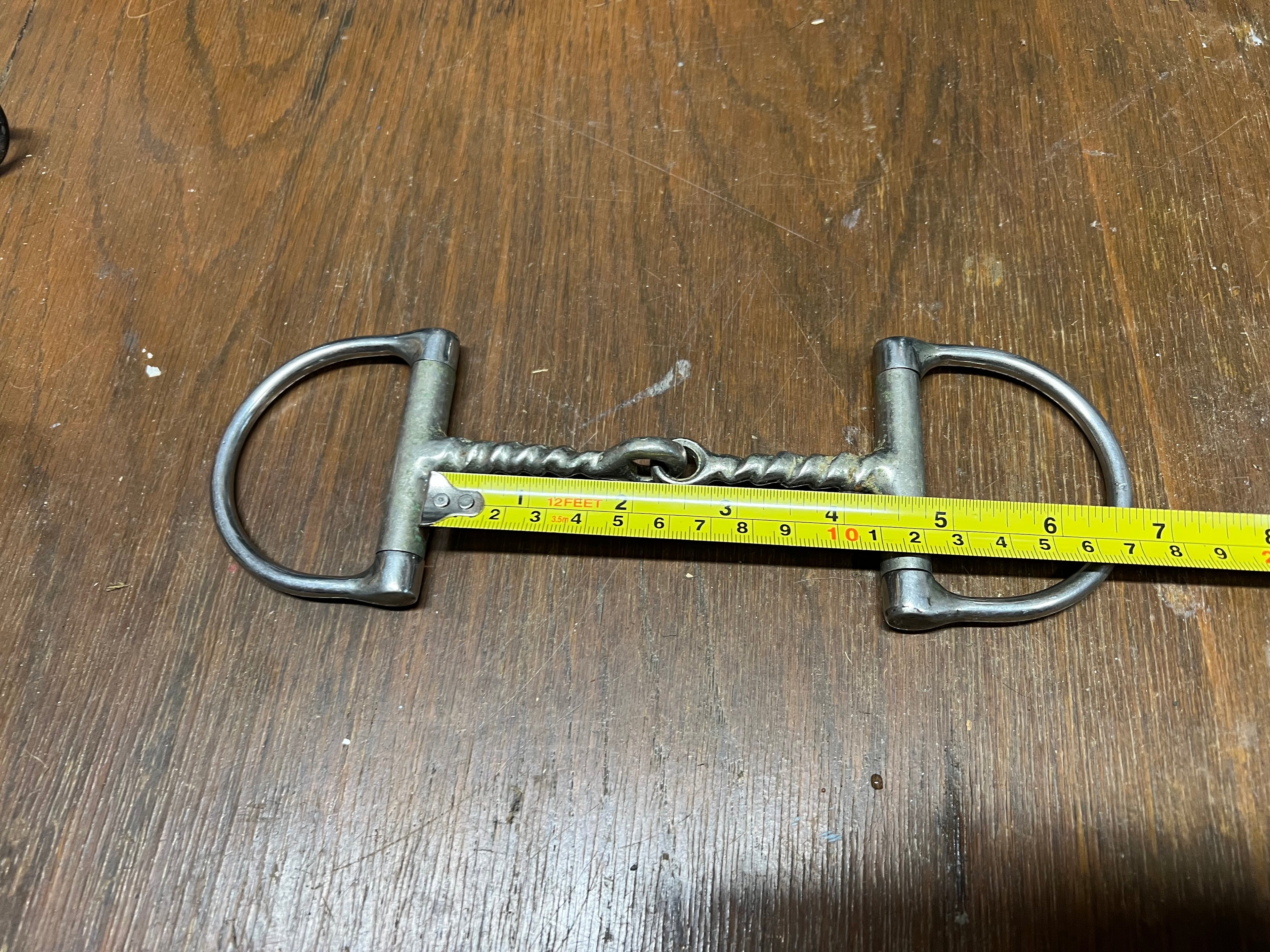 4.5" corkscrew Dee ring snaffle