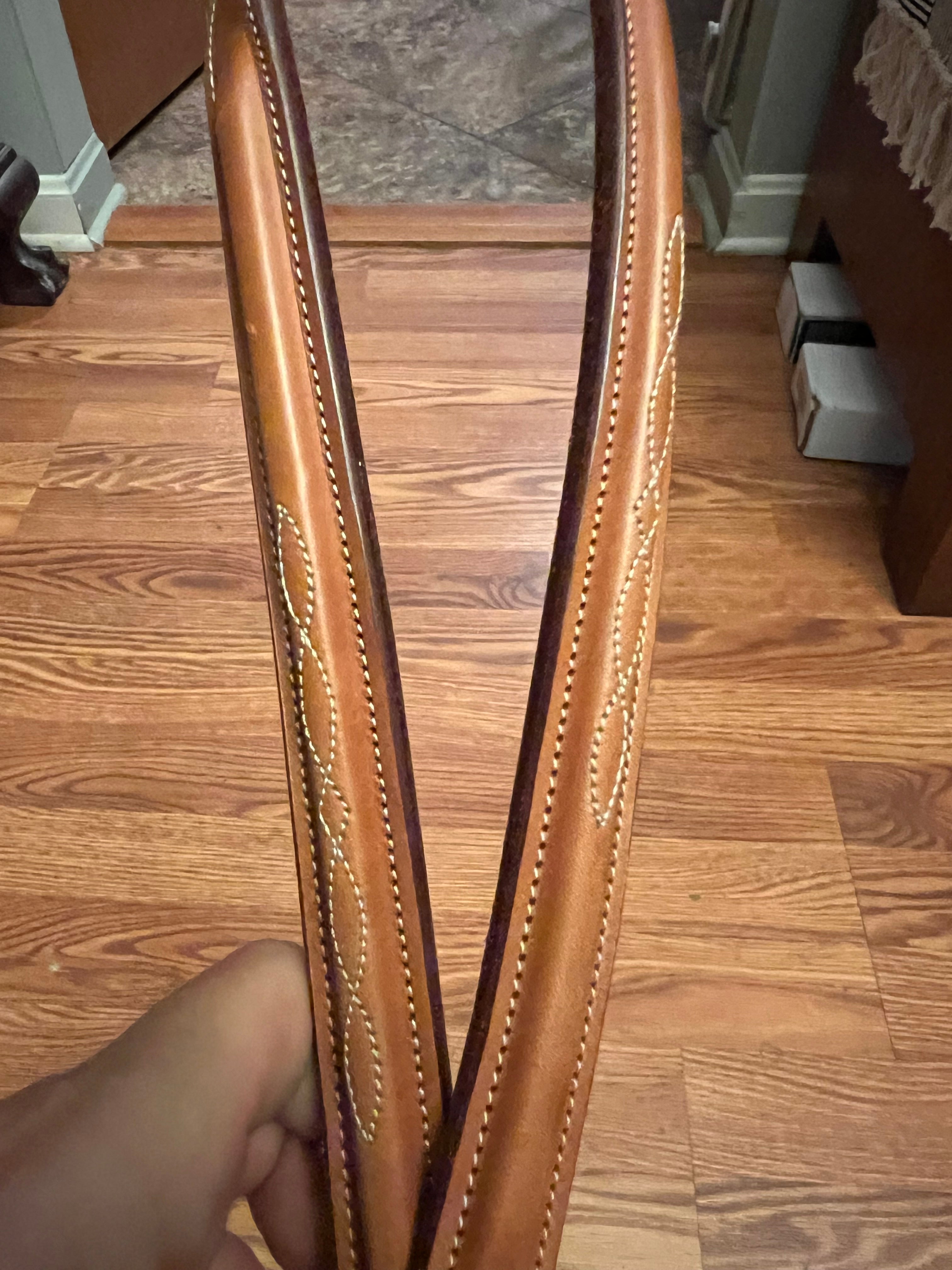 Edgewood leather show belt