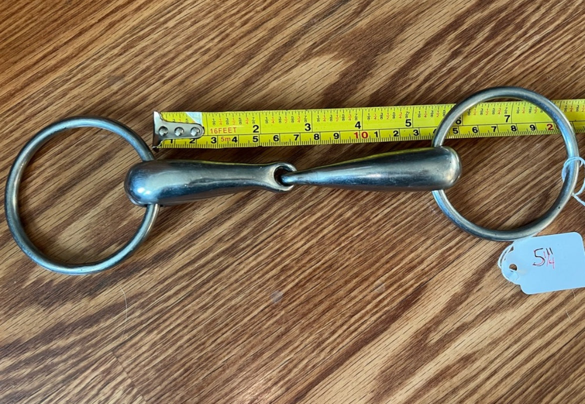 5.25" loose ring snaffle bit