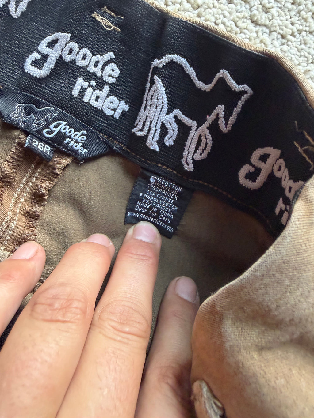 Goode rider full seat 26R breeches