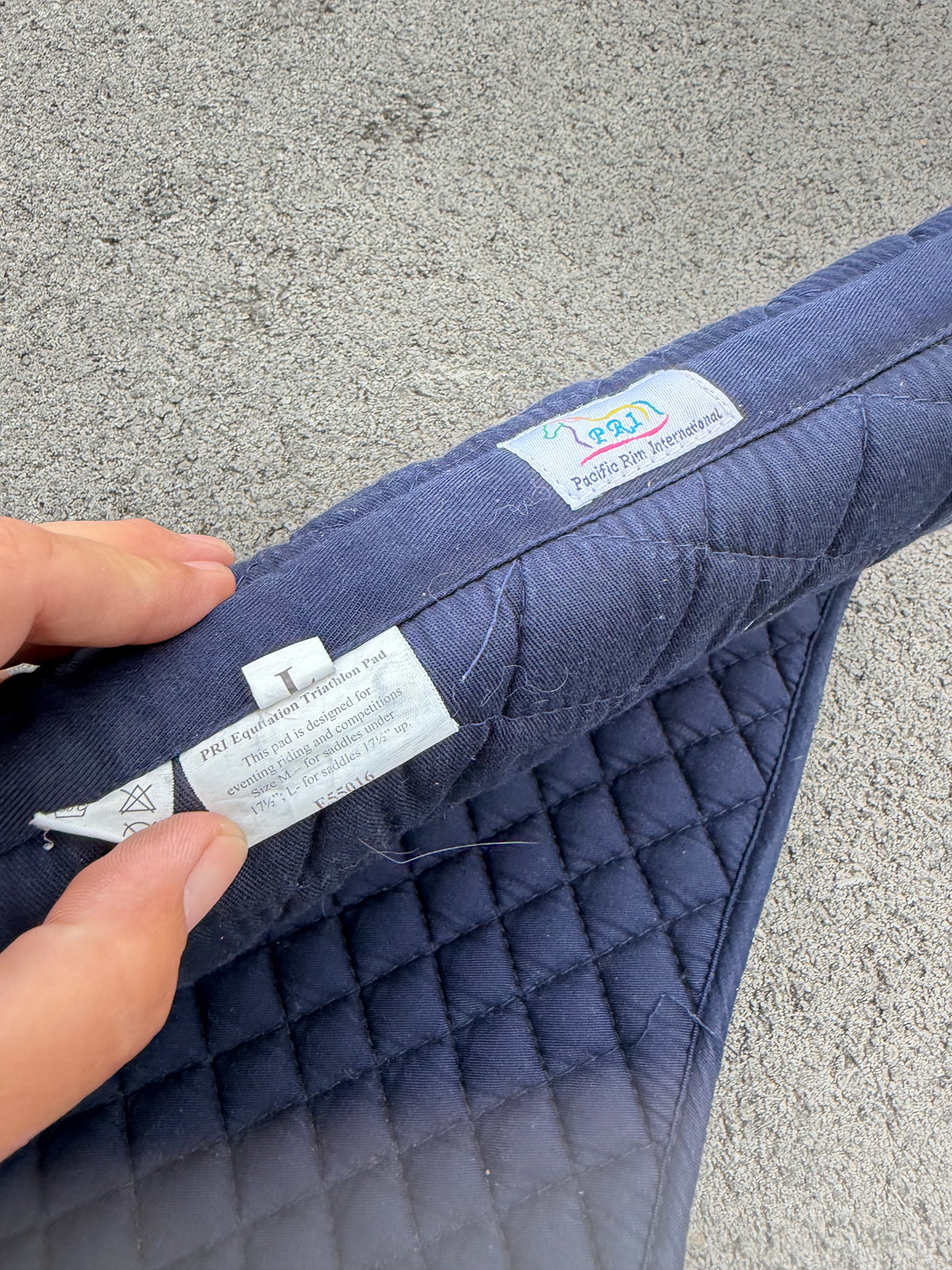 PRI English contoured saddle pad