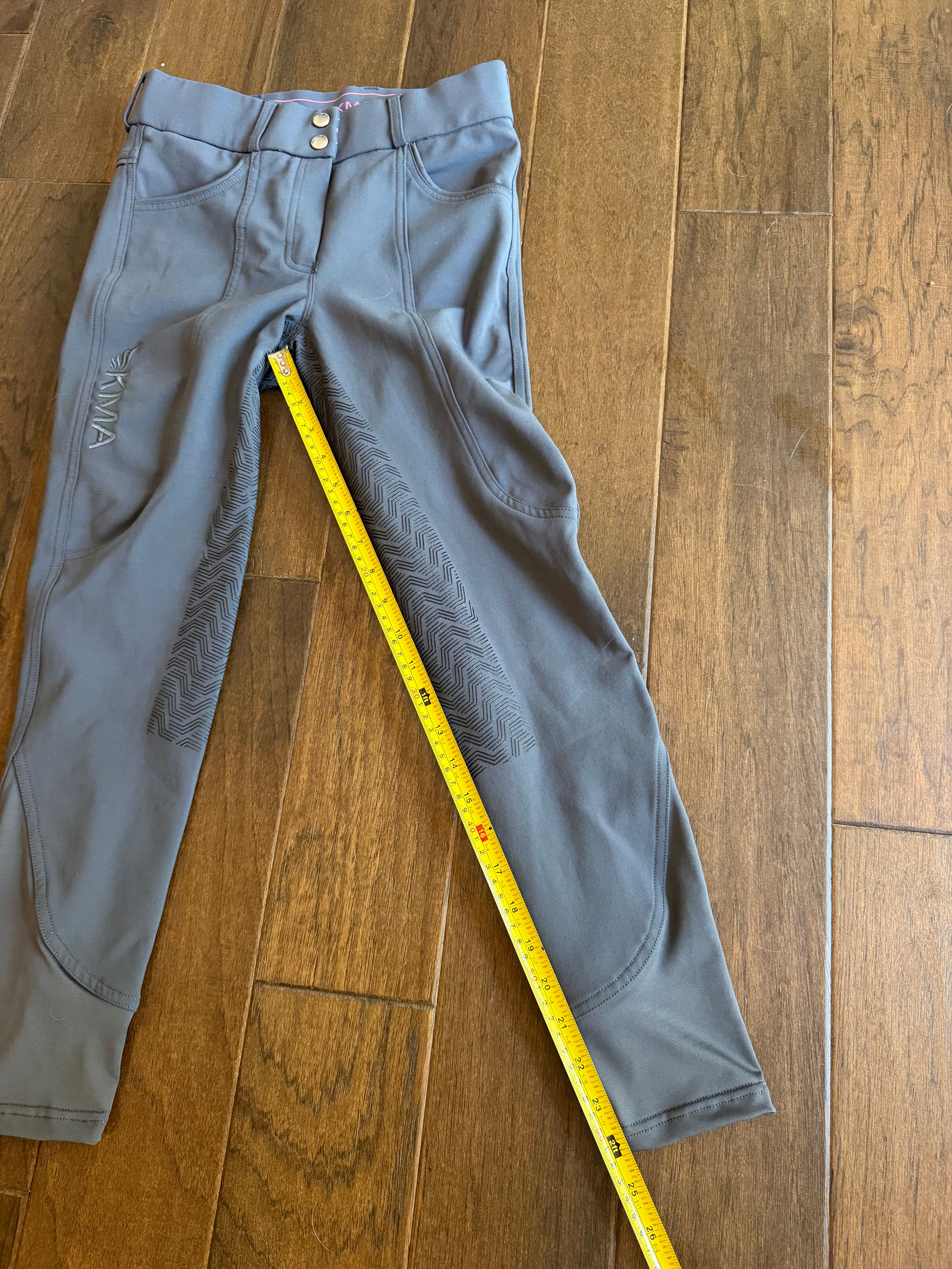 KMA full seat grip breeches - grey 28