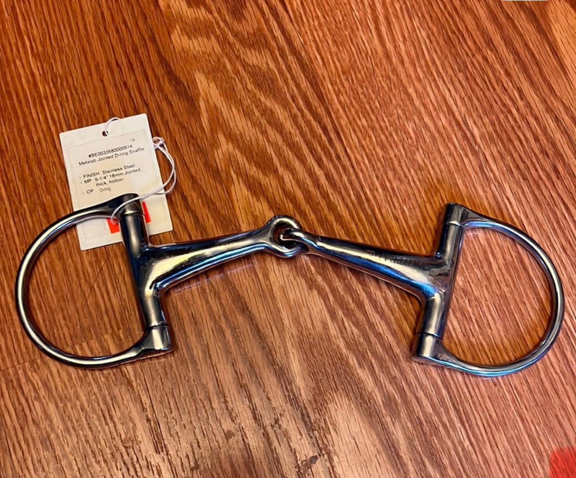 5.5" Metalab Dee ring snaffle