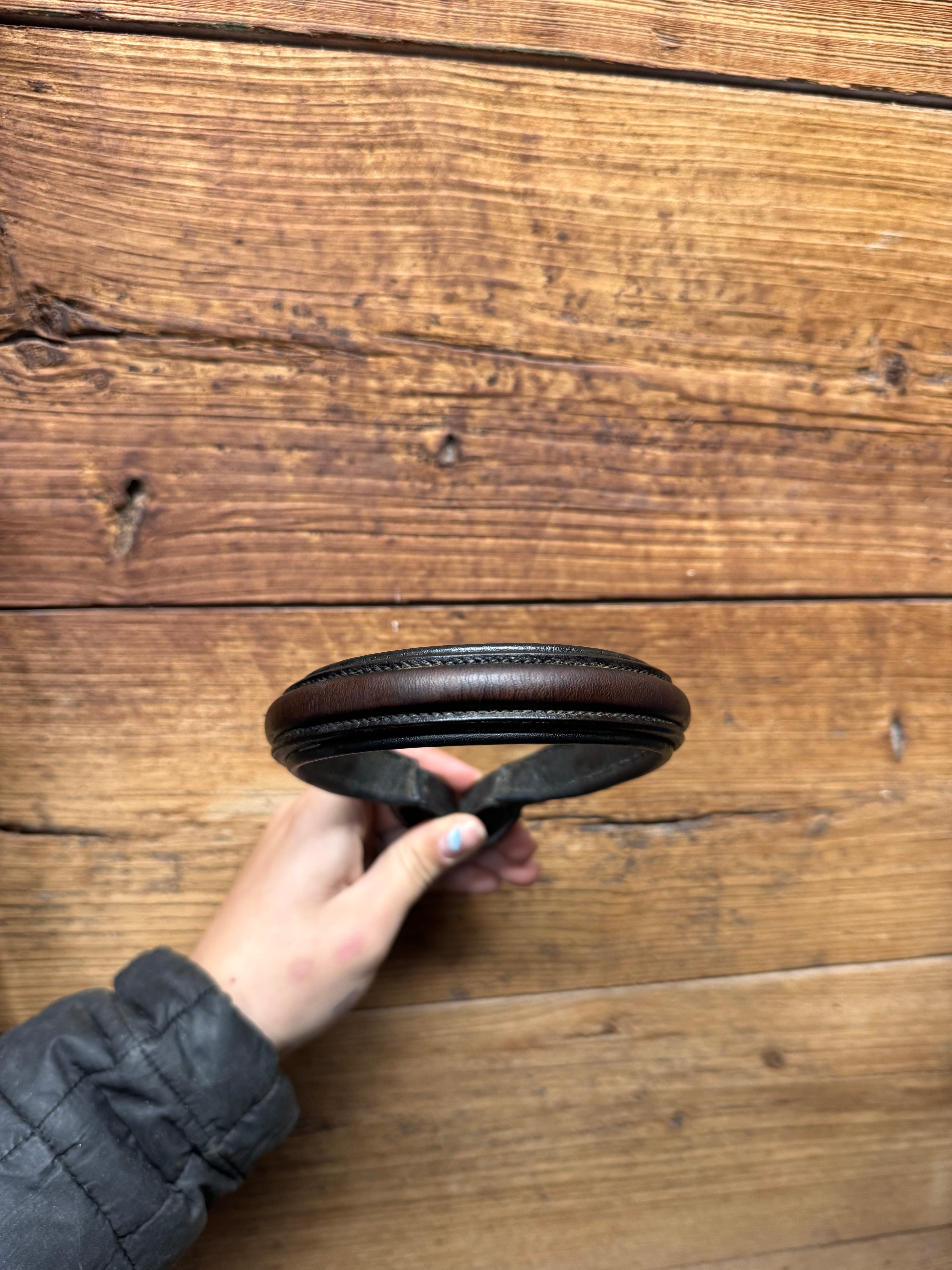 Brown leather brow band