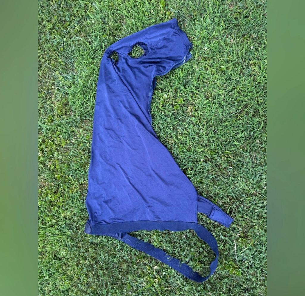 Used Weatherbeeta Lycra hood COB blue