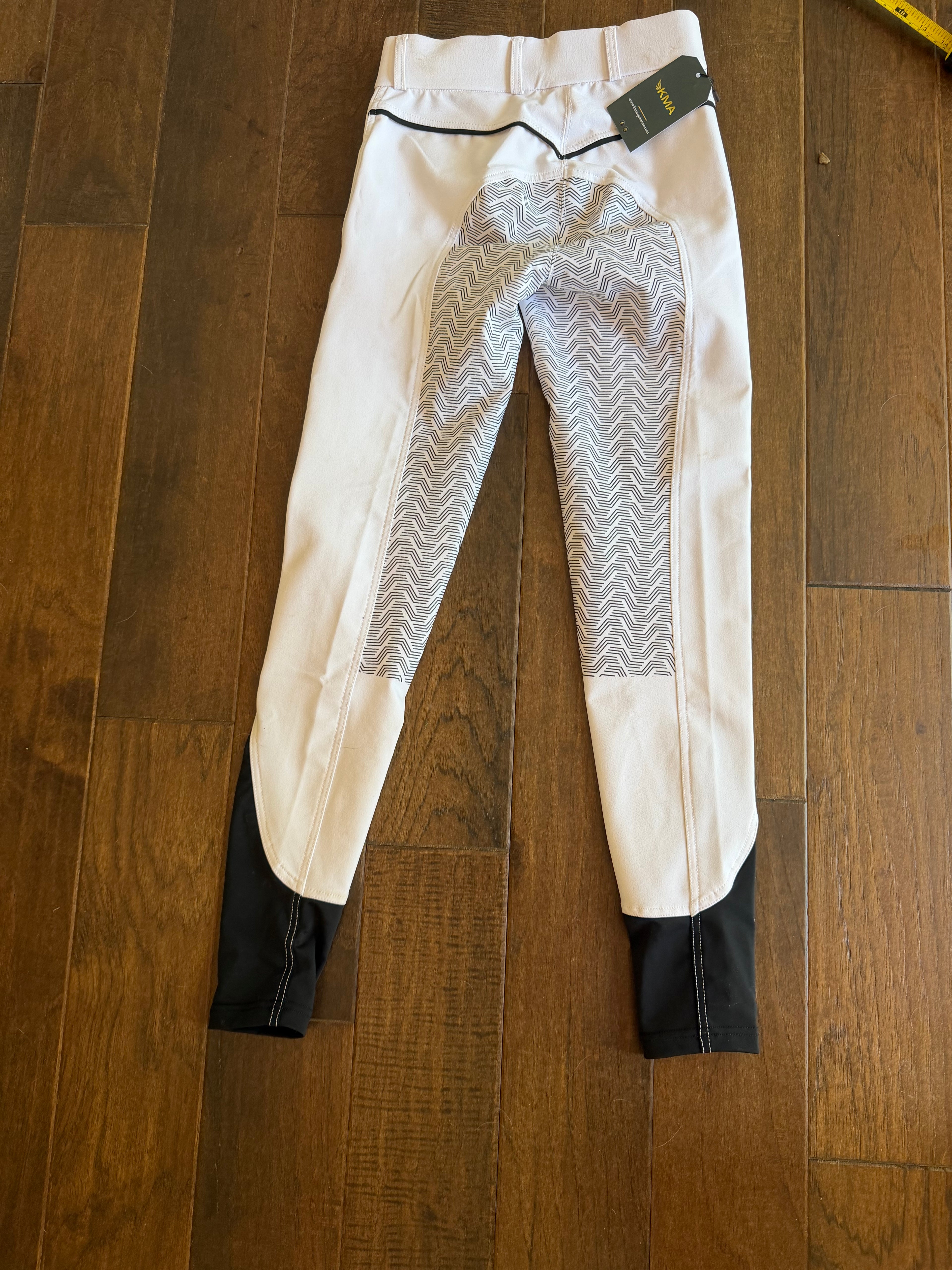 KMA full seat grip breeches - white 26