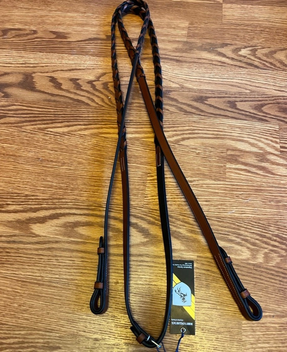 Bobby's English Tack Signature flat laced reins