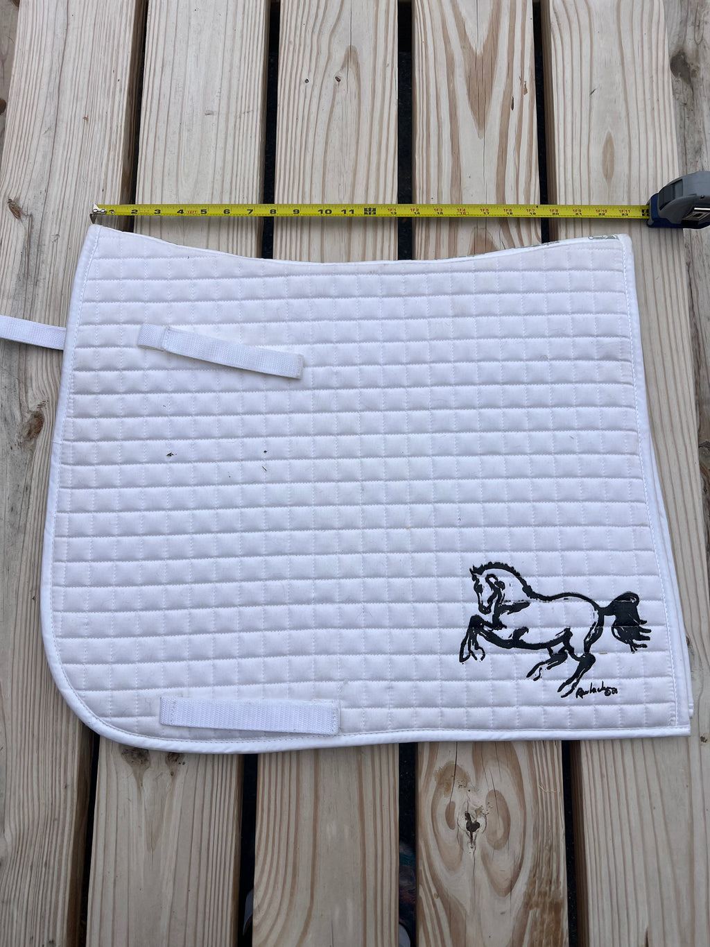 Classic Equine Dressage pad white