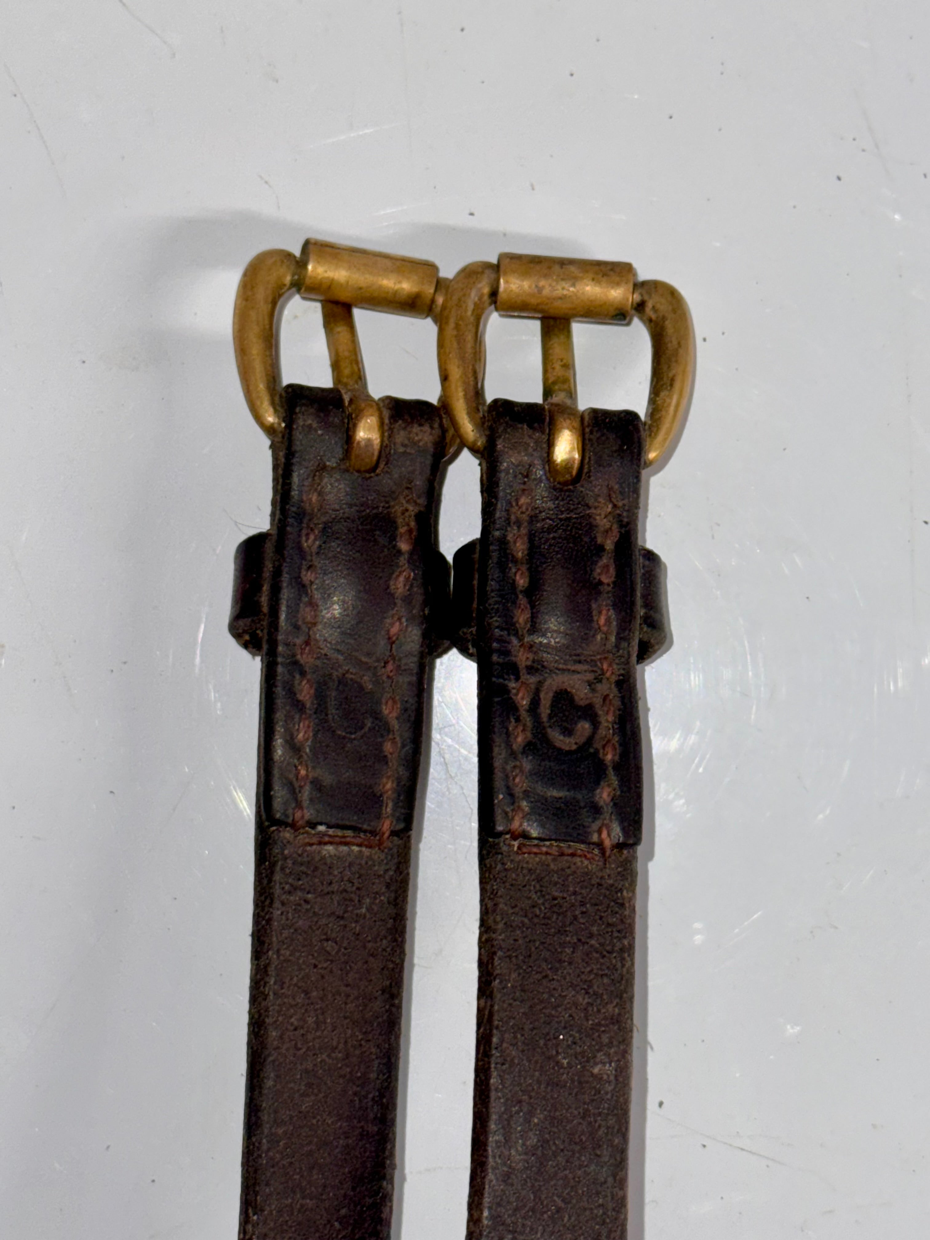 Brown Cob cheek pieces