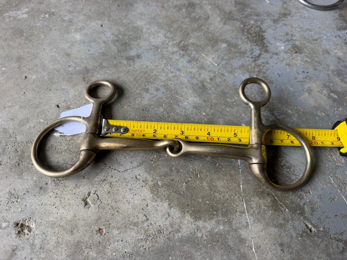 5.5" Baucher copper snaffle bit