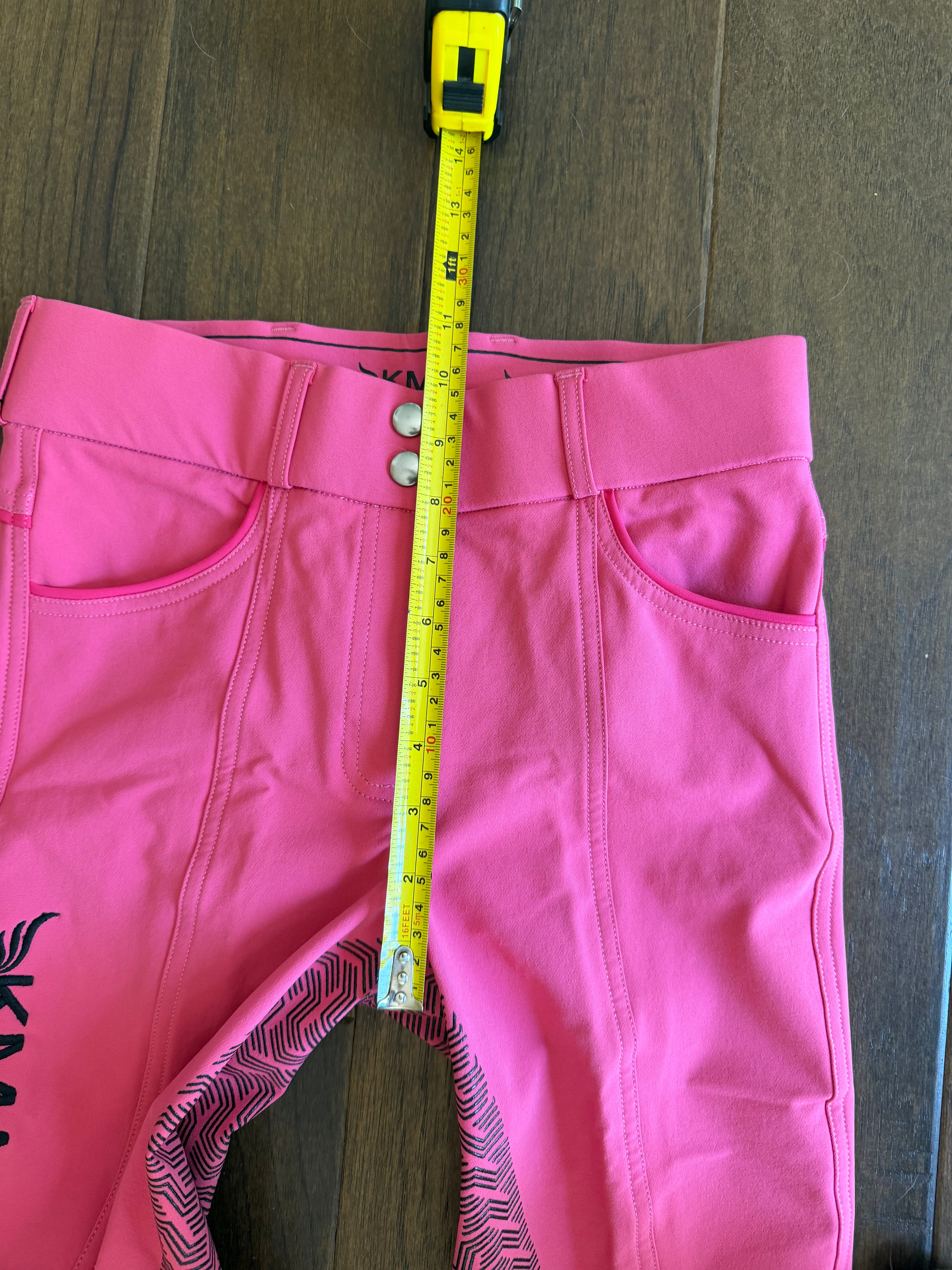 KMA full seat grip breeches - pink 28