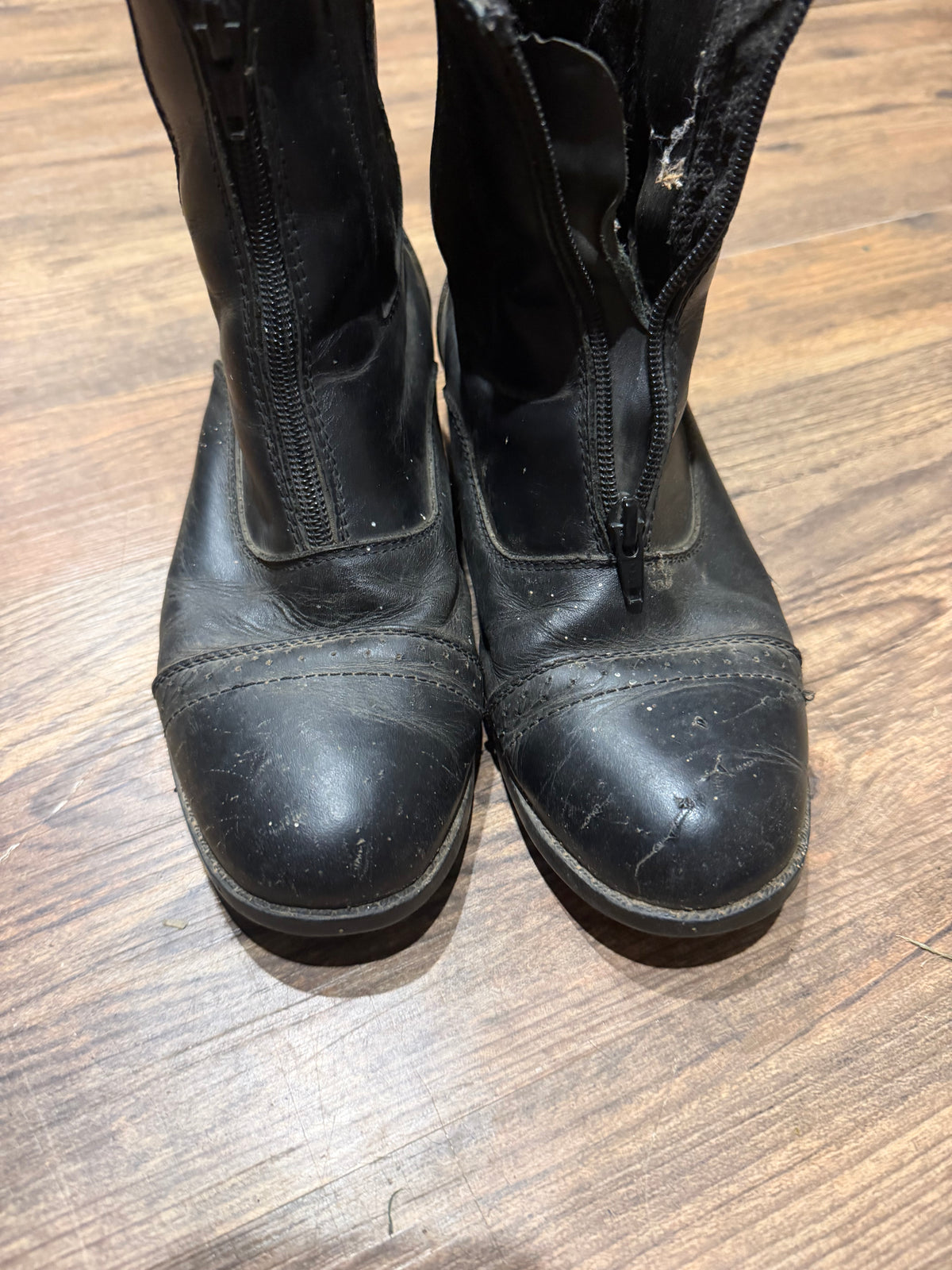 Dublin 7 black leather paddock boots