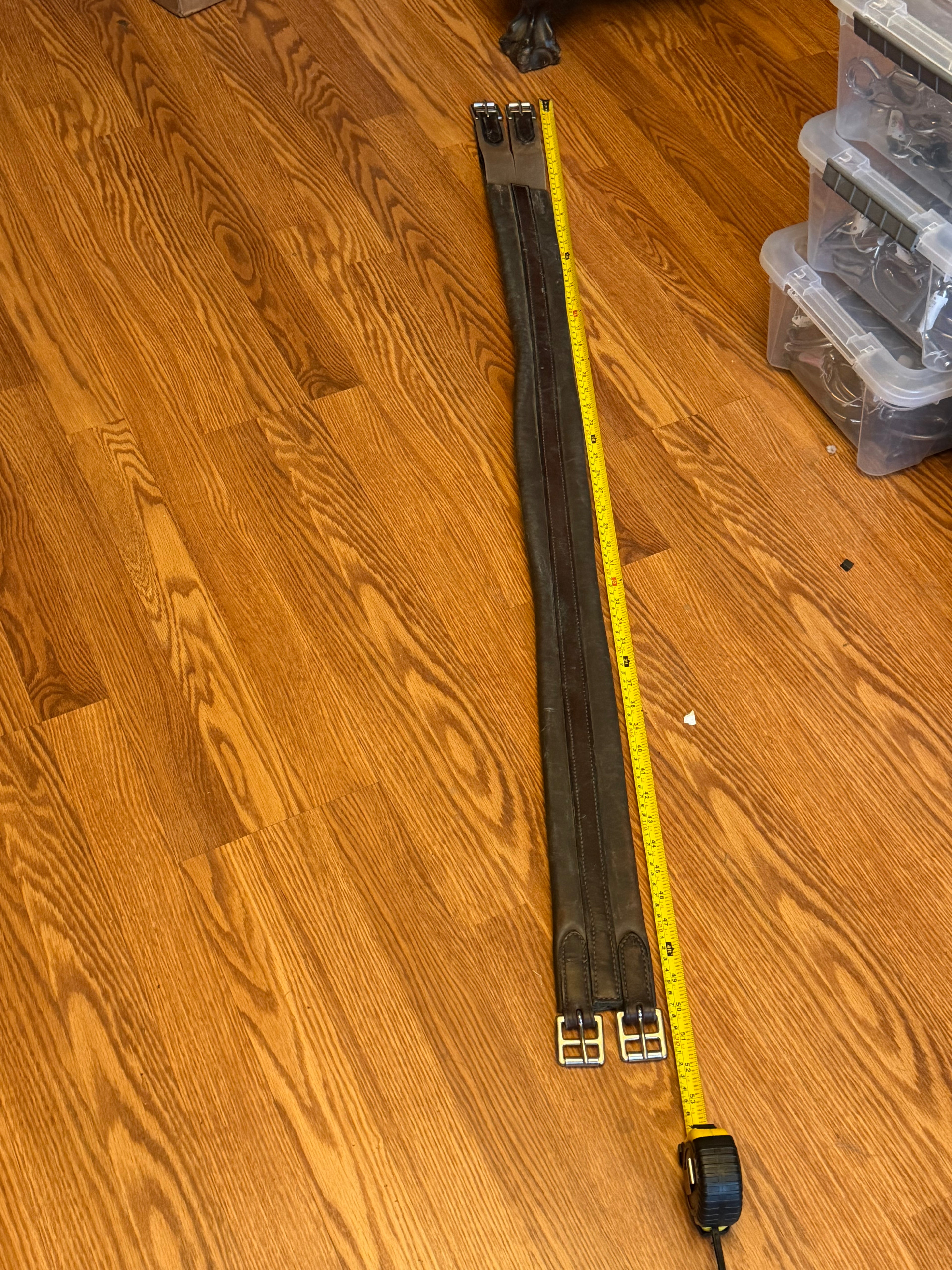 52" leather girth