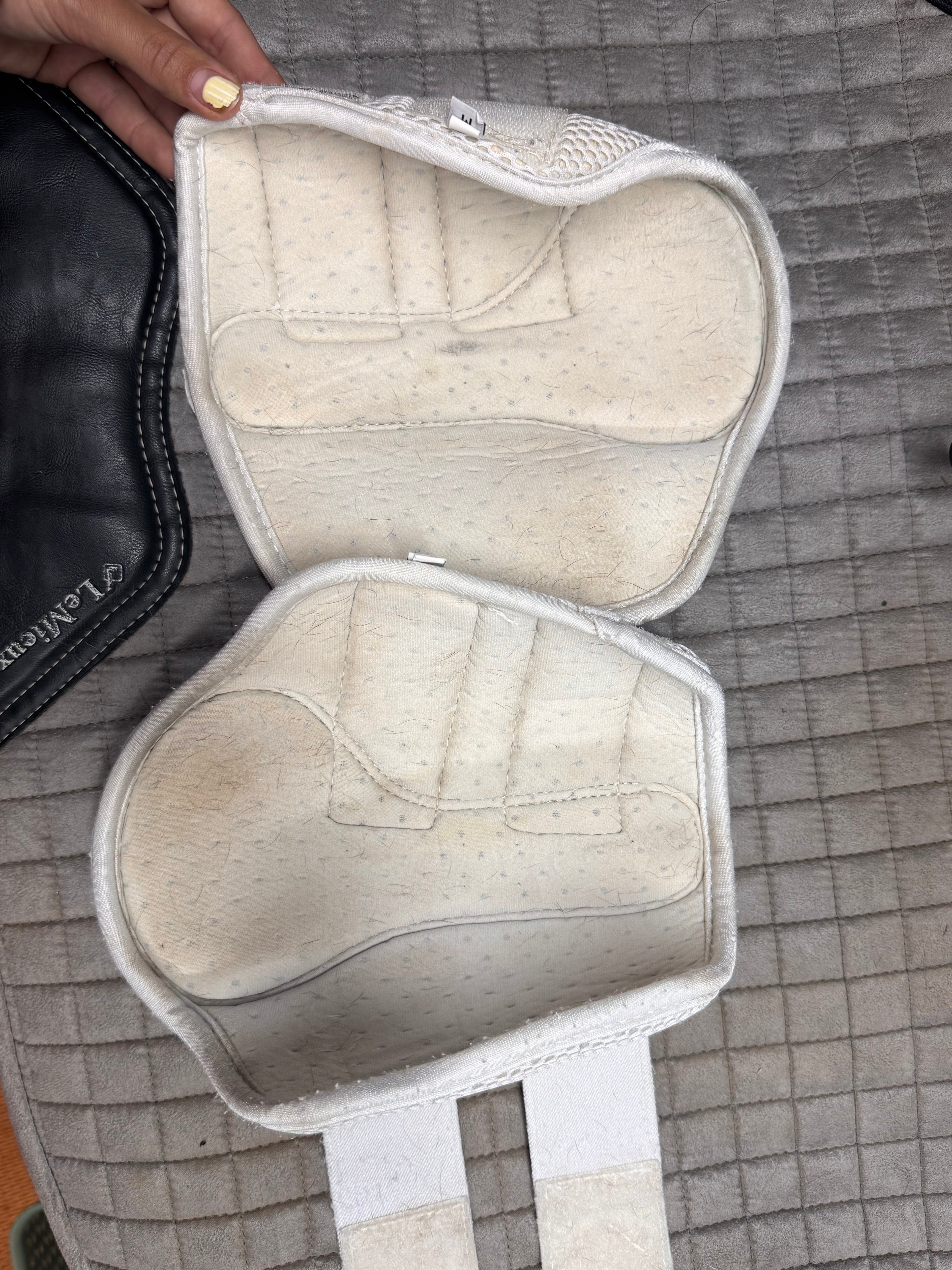 Lemieux white boot pair