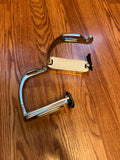 4 1/4" safety peacock stirrups
