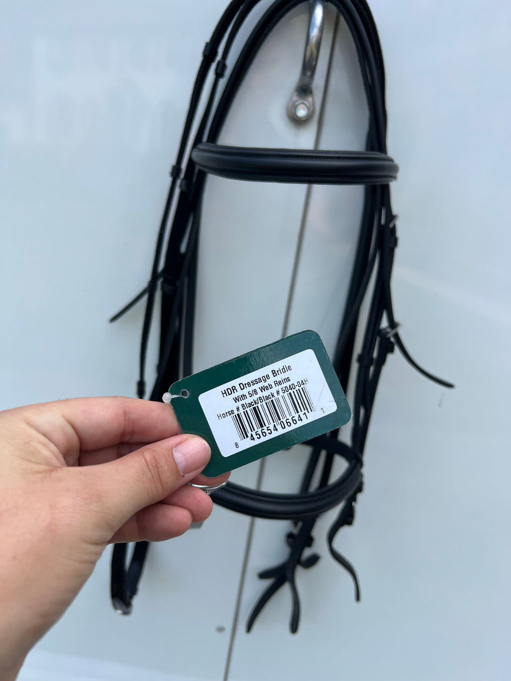 New HDR black snaffle bridle HORSE