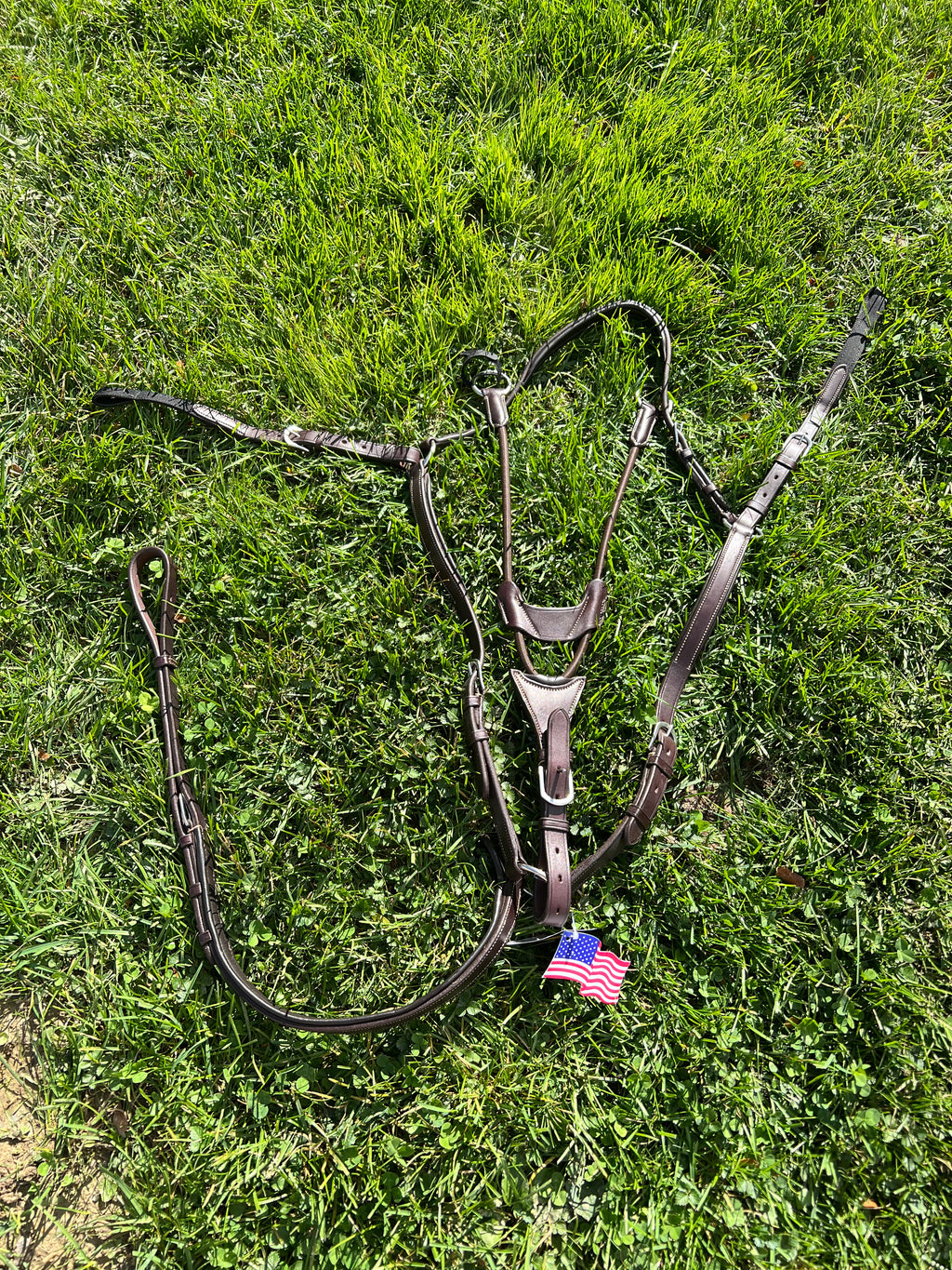 Ovation 3 way bridge breastplate with running martingale