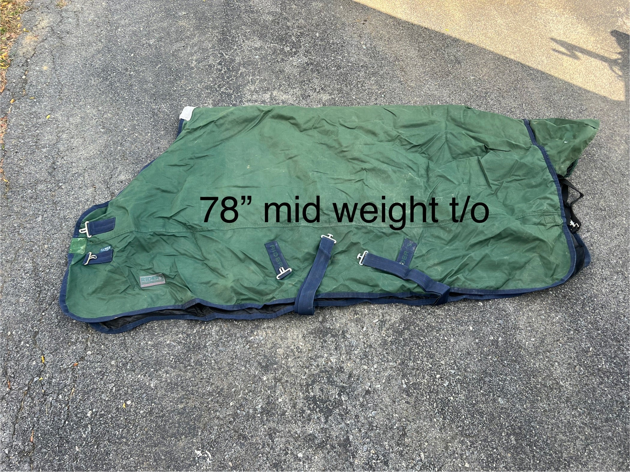 78" Riders International Mid weight Turnout Used