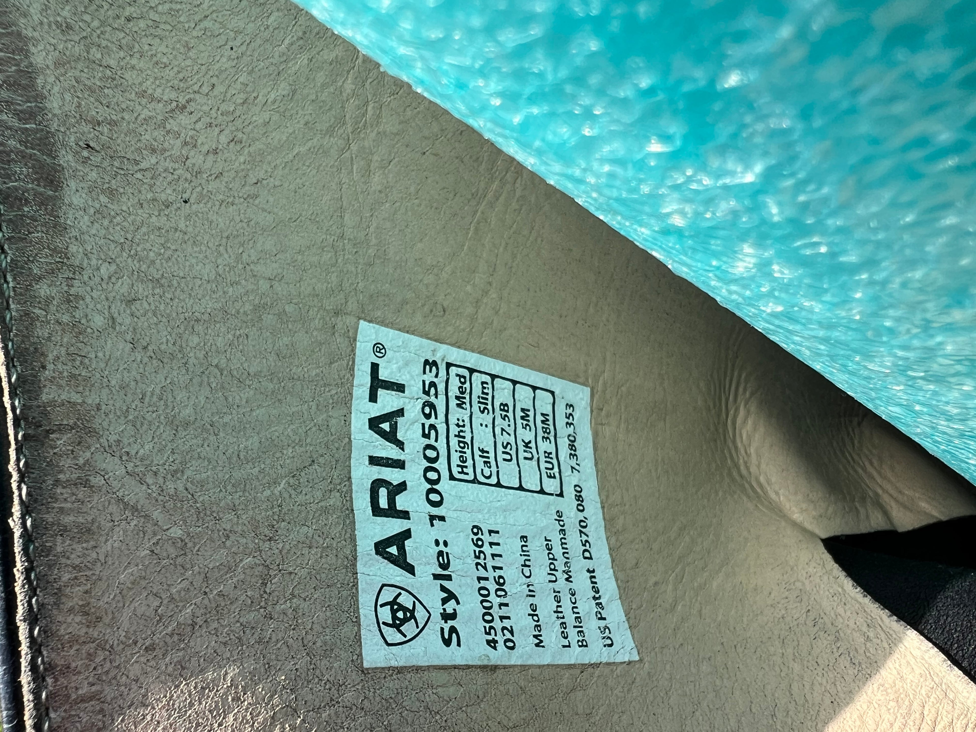 Ariat 7.5 slim Field boots