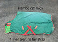 72" Rambo Mid T/O green/red