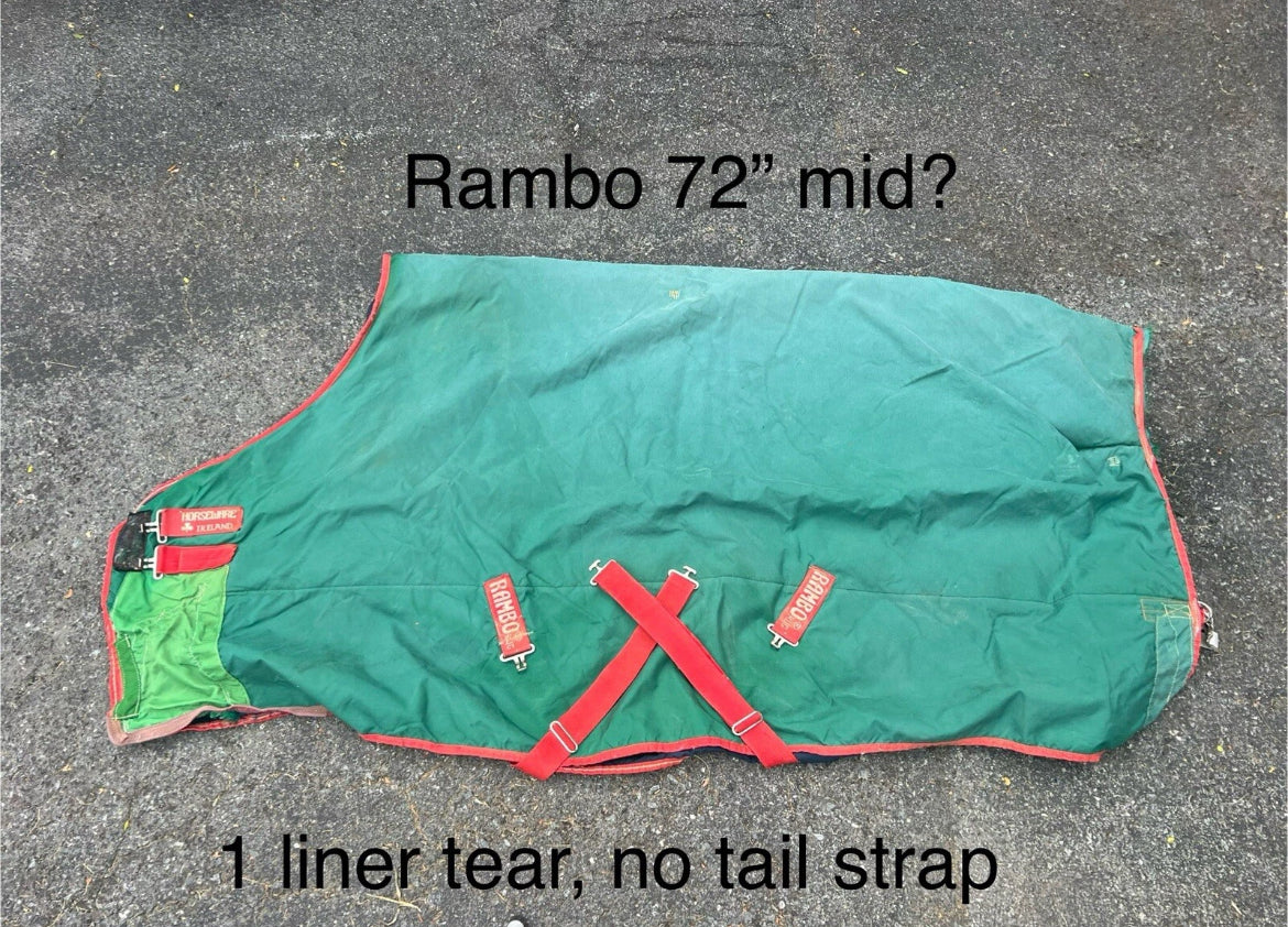 72" Rambo Mid T/O green/red