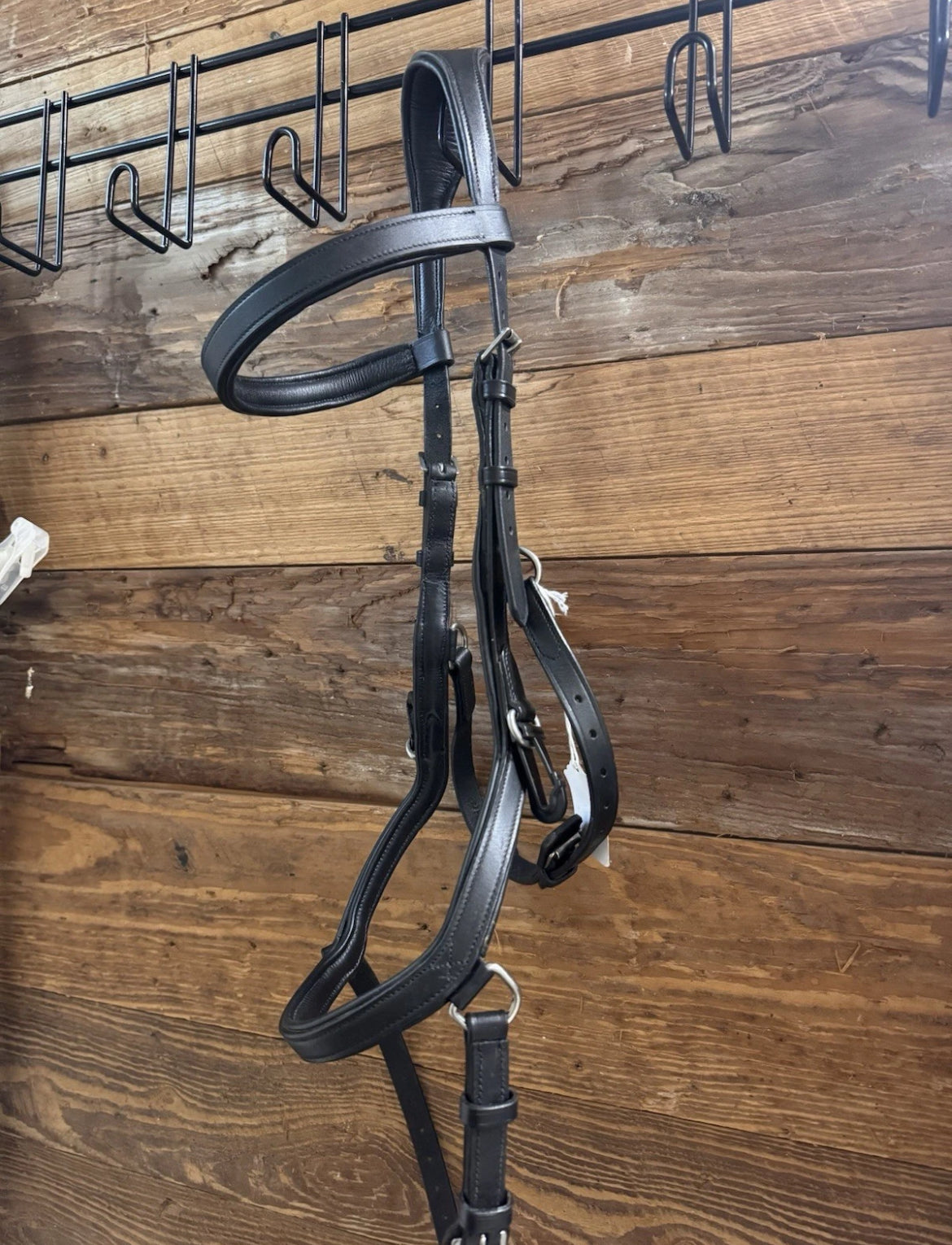 EUC Micklem black Standard horse bridle