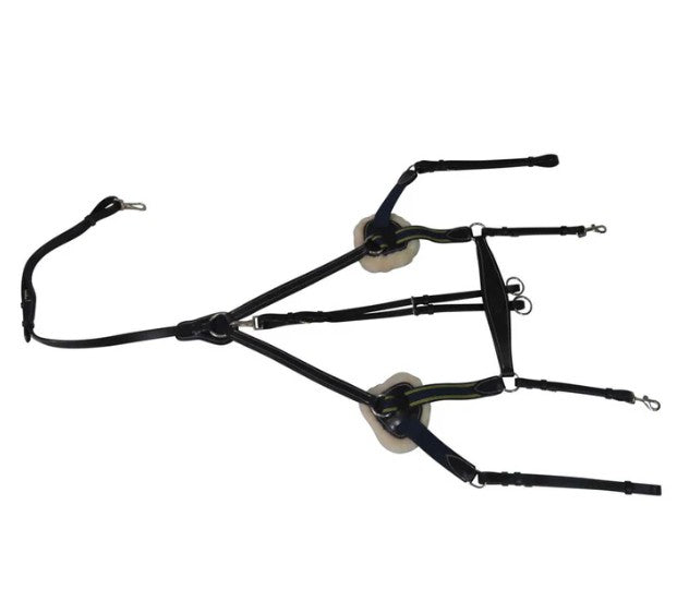 Henri de Rivel Pro 5 Point Elastic Breastplate Martingale with Running Attachment